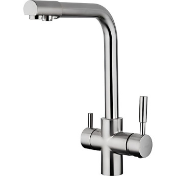 Смеситель для кухни FRAP H52 F4352-5 со встроенным фильтром (краном) под питьевую воду 35мм сатин